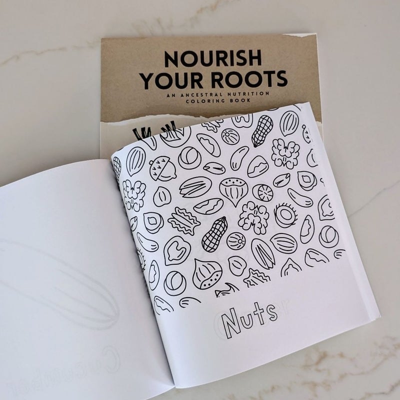 Nourish Your Roots and My First Ancestral Nutrition Coloring Books