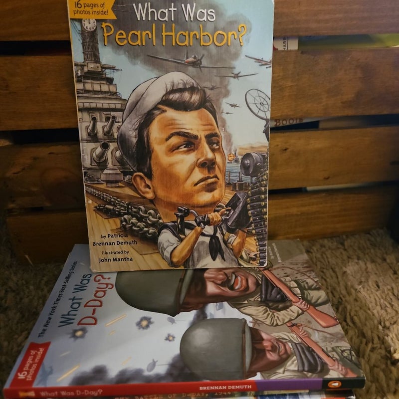 What Was and I Survived Pearl Harbor & D-Day book set of 4