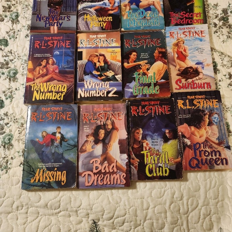 Vintage Fear Street Lot of 12 books