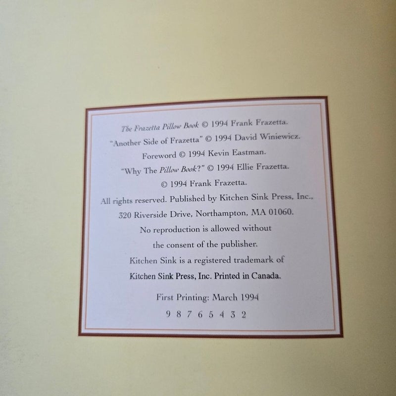 The Frank Frazetta Pillow Book