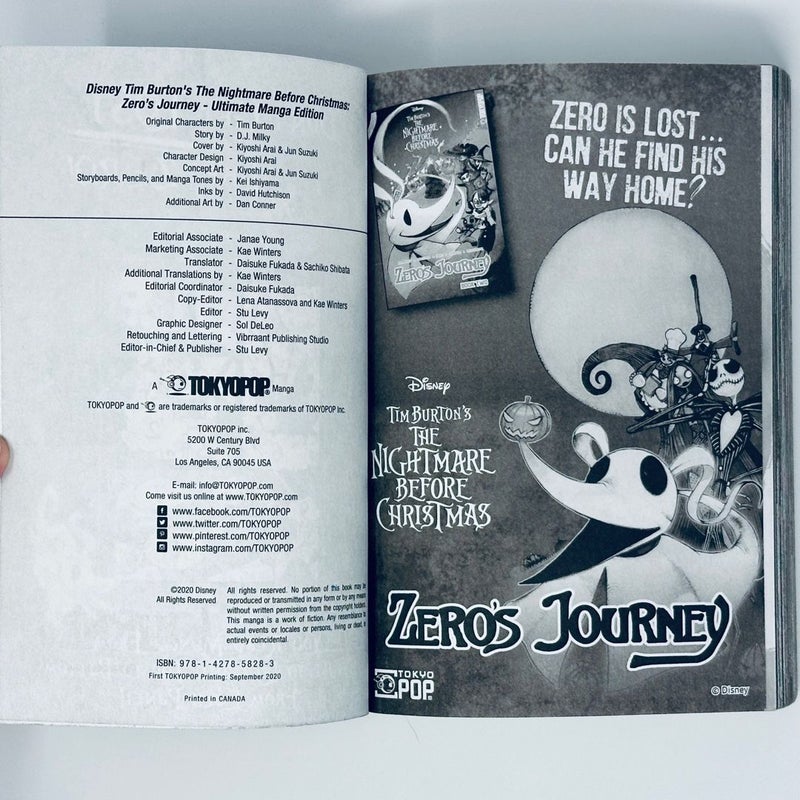 Disney Manga: Tim Burton's the Nightmare Before Christmas: Zero's Journey - Ultimate Manga Edition