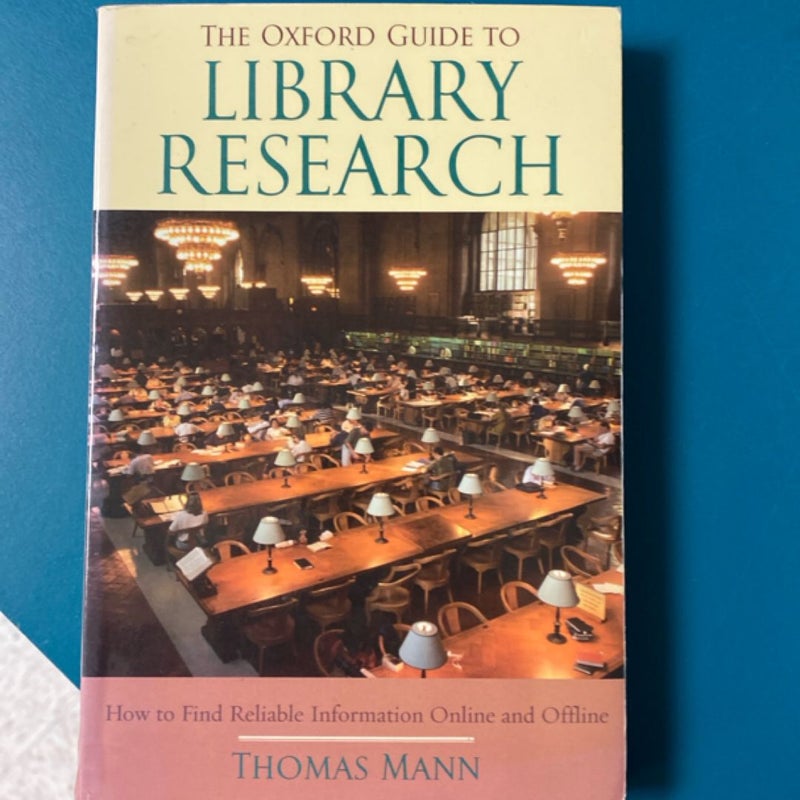 The Oxford Guide to Library Research