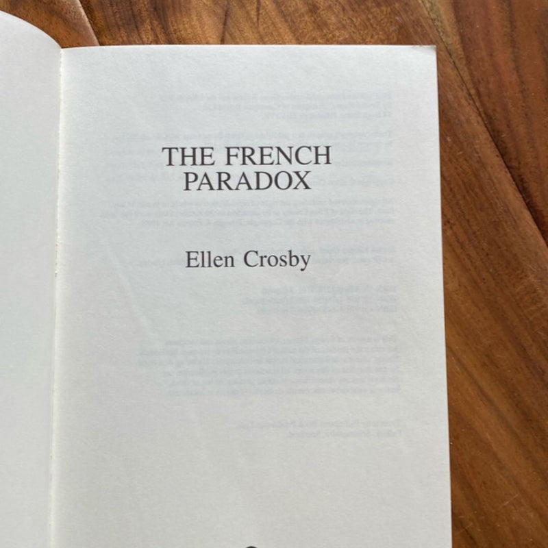 The  French Paradox 