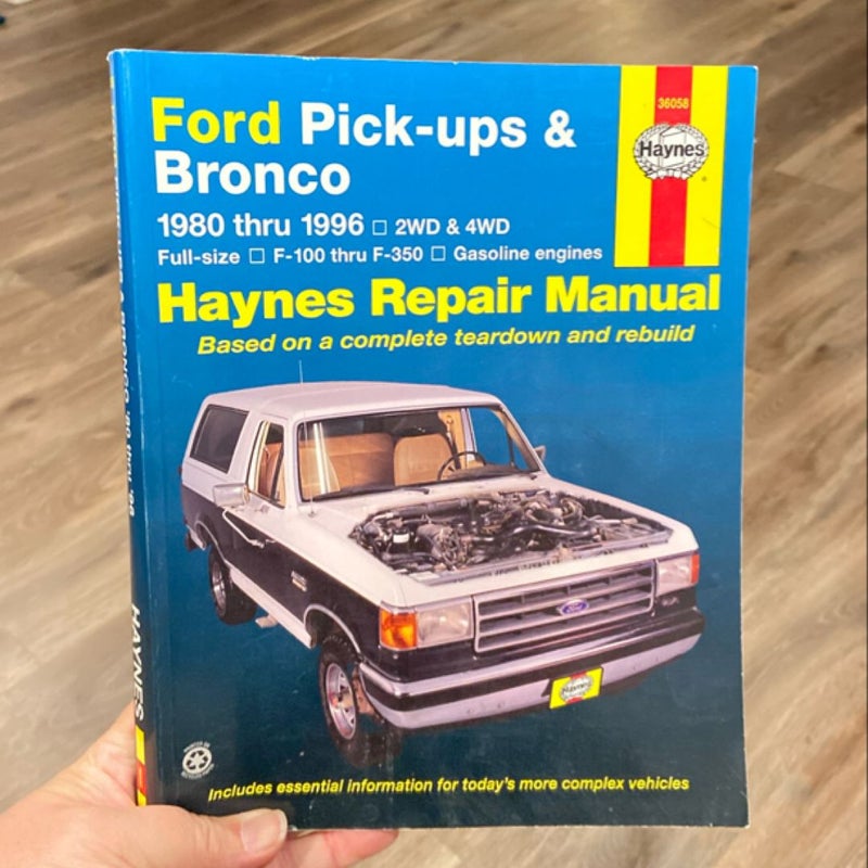 Ford Full-Size Pickups and Bronco, 1980-1996