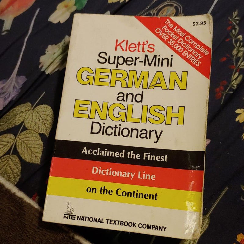 Klett's Super-Mini German and English Dictionary
