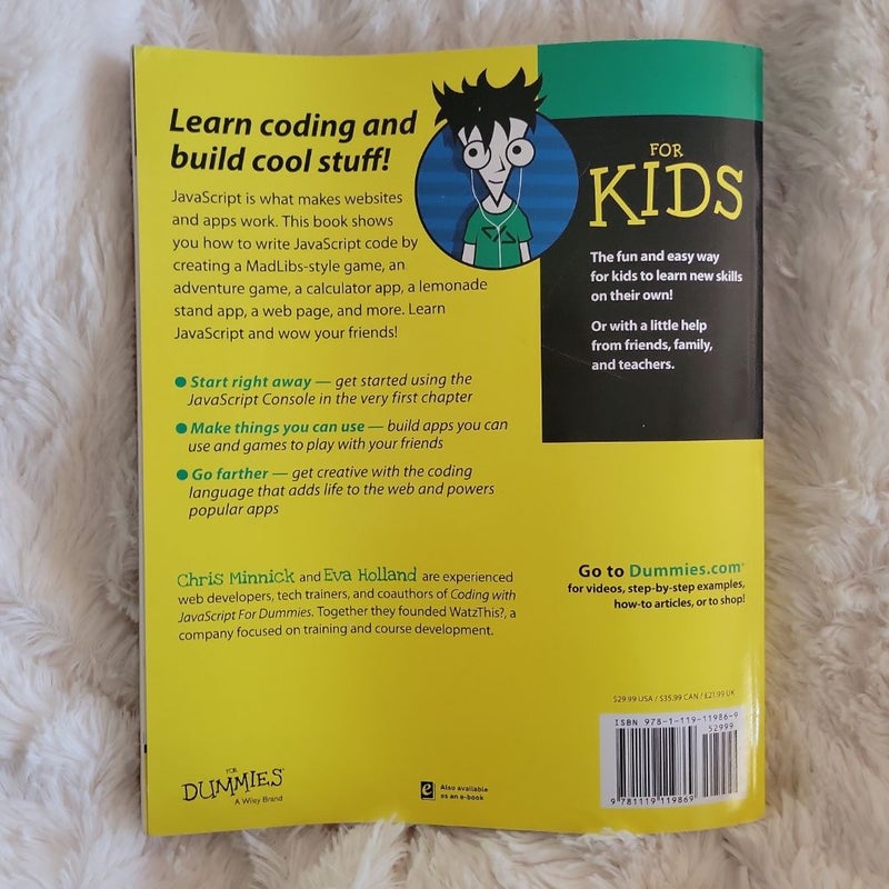 JavaScript for Kids for Dummies