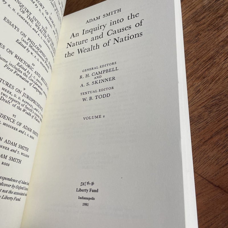 An Inquiry into the Nature and Causes of the Wealth of Nations (vol. 2)