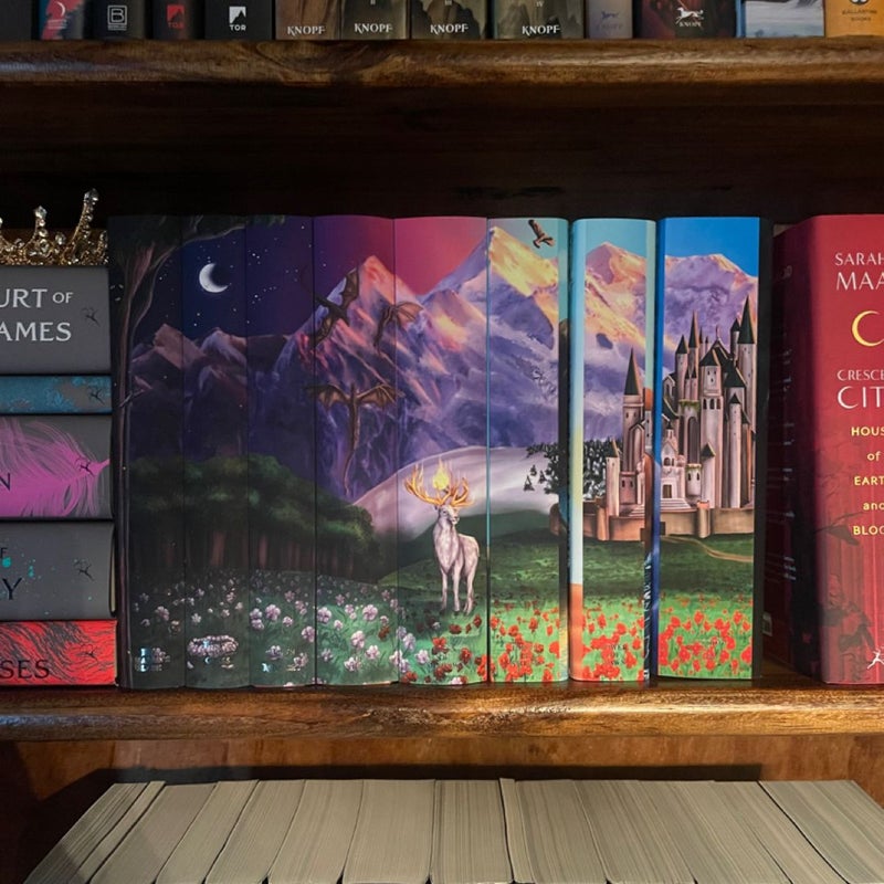 Acrylipics Throne Of Glass Hardcover Dust Jackets