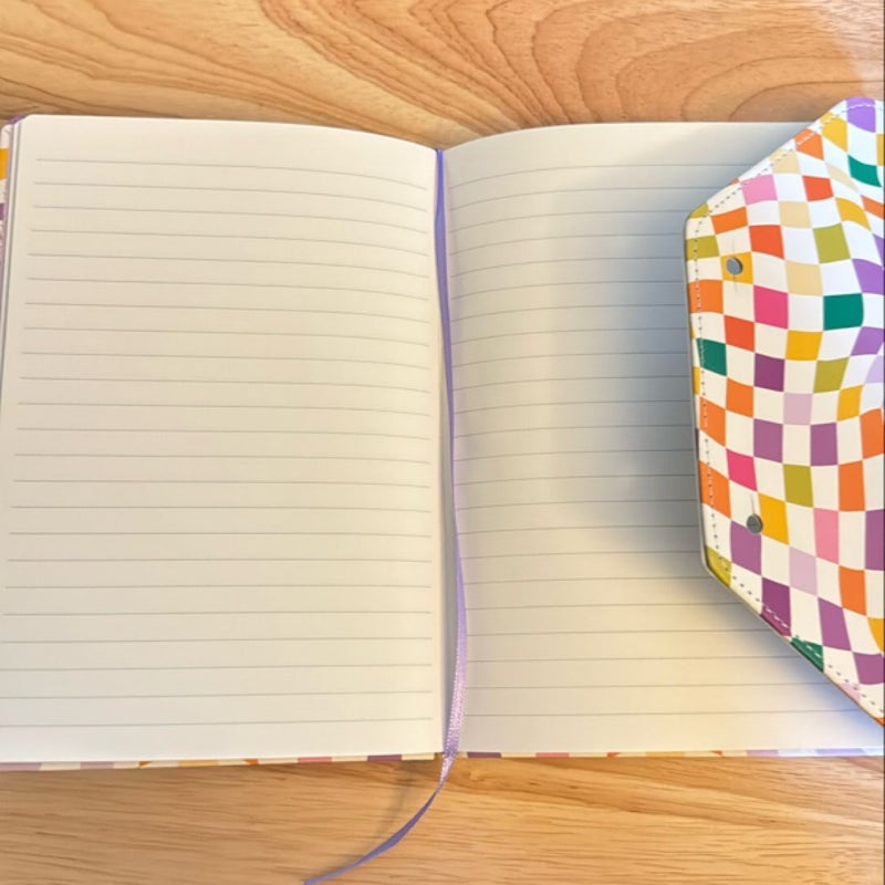 Colorful Checkered Journal