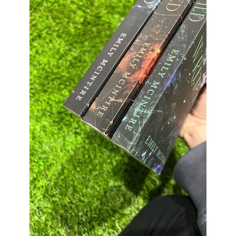 Out of print indie versions of the Never After series by Emily McIntire
