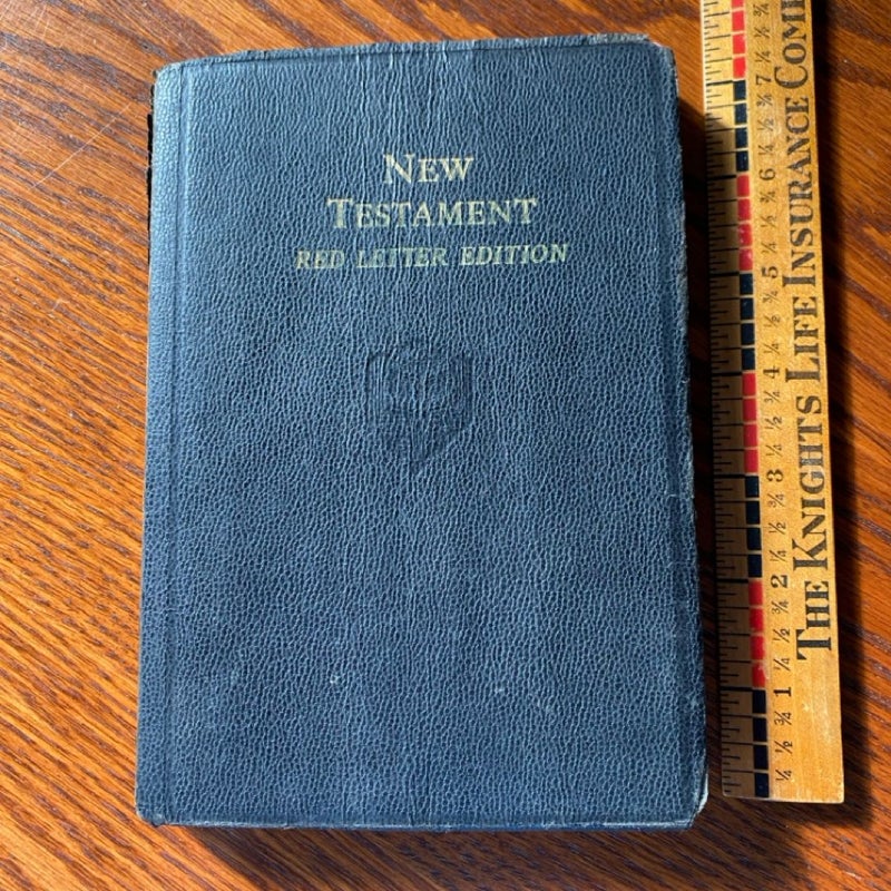 Vintage New Testament Red Letter Edition  of Our Lord and Savior Jesus Christ