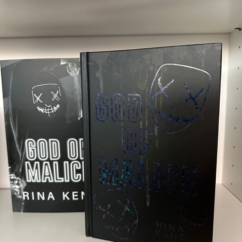 God of Malice Baddies Blackout edition signed 