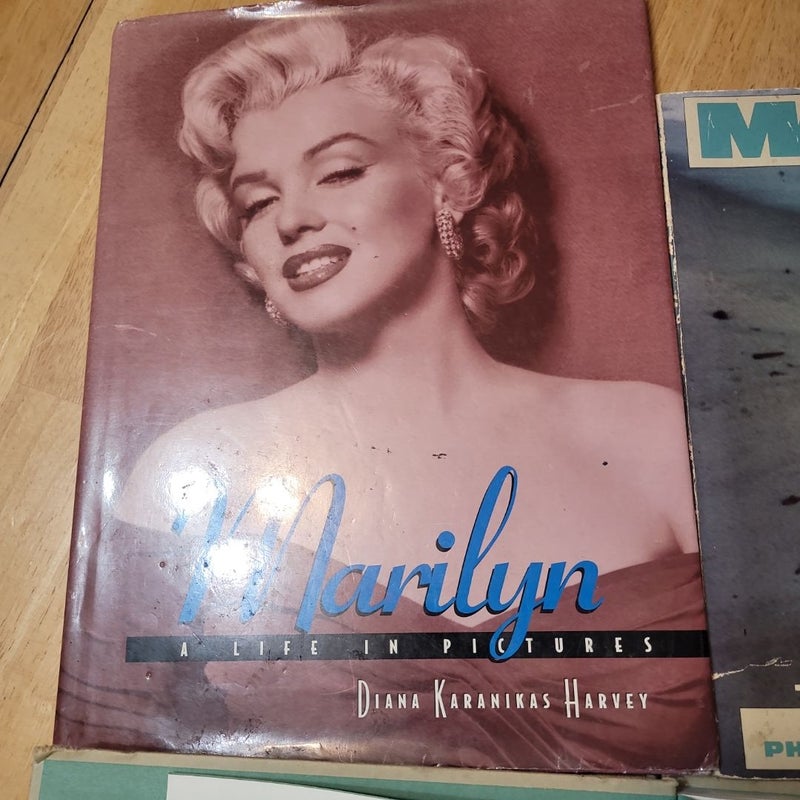 Huge Marilyn Monroe book collection. 8 total.