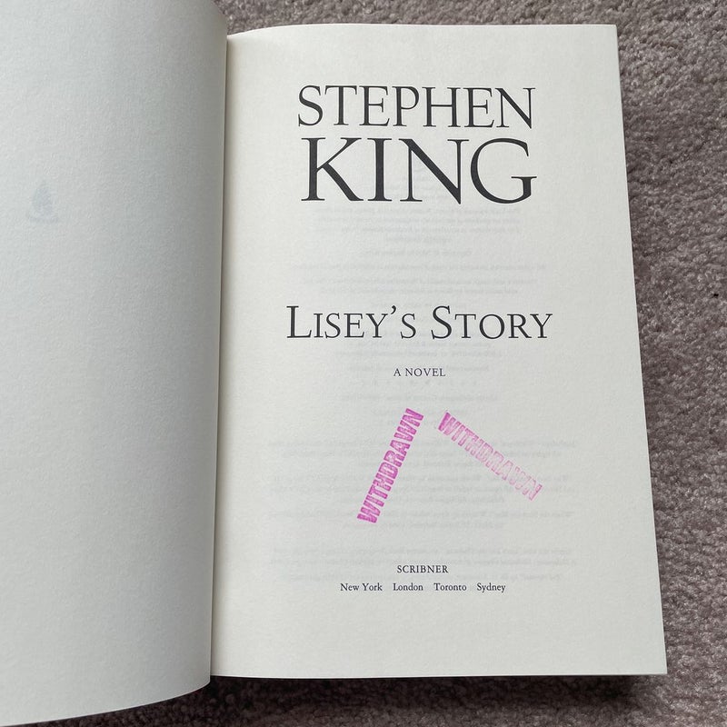 Lisey's Story (First Edition)