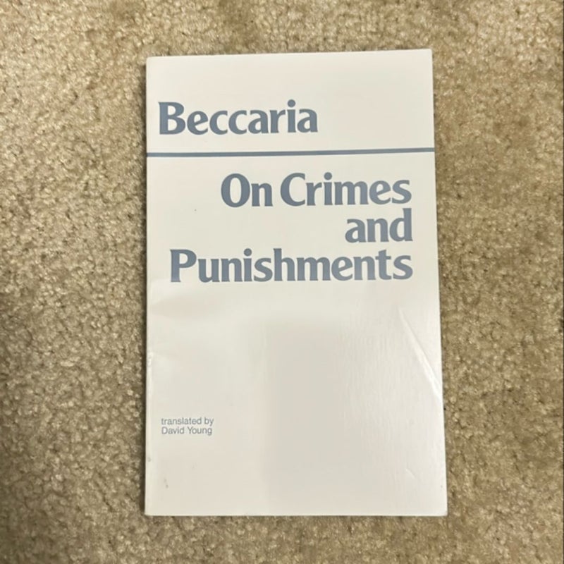 On Crimes and Punishments