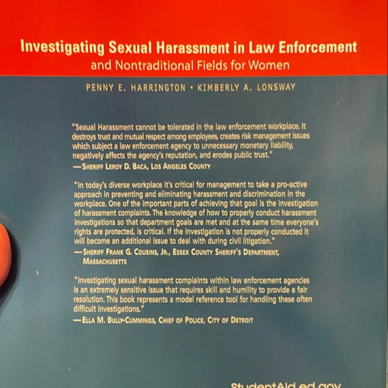 Investigating Sexual Harassment in Law Enforcement and Nontraditional Fields for Women