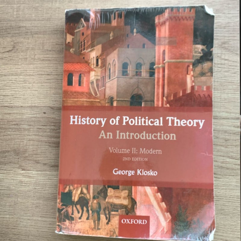 History of Political Theory: an Introduction