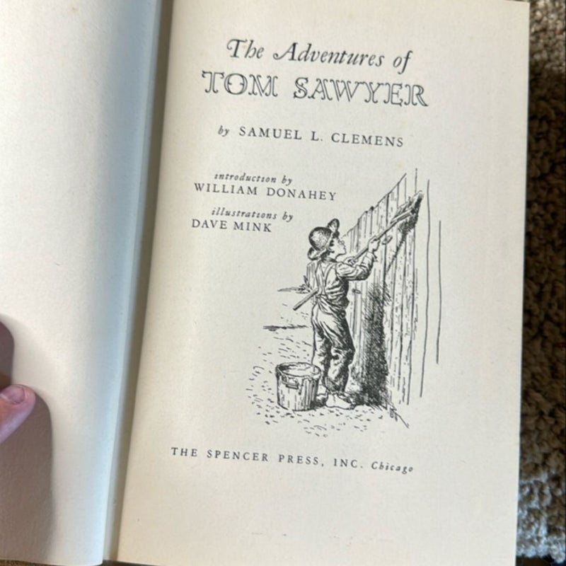 Tom Sawyer and Huckleberry Finn Hardcover Vintage Book