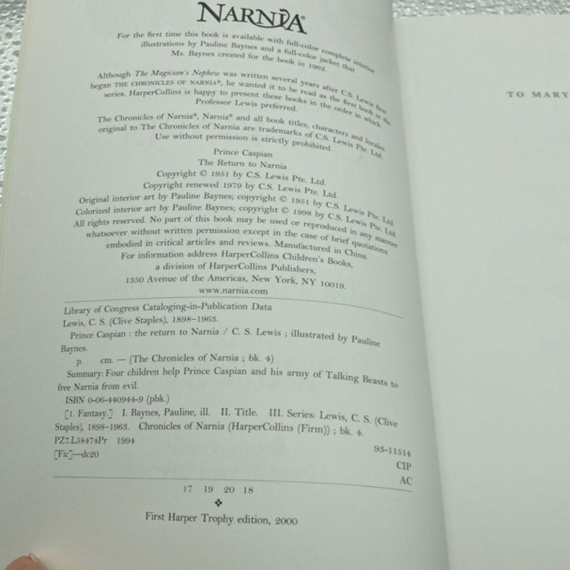Prince Caspian: Full Color Edition