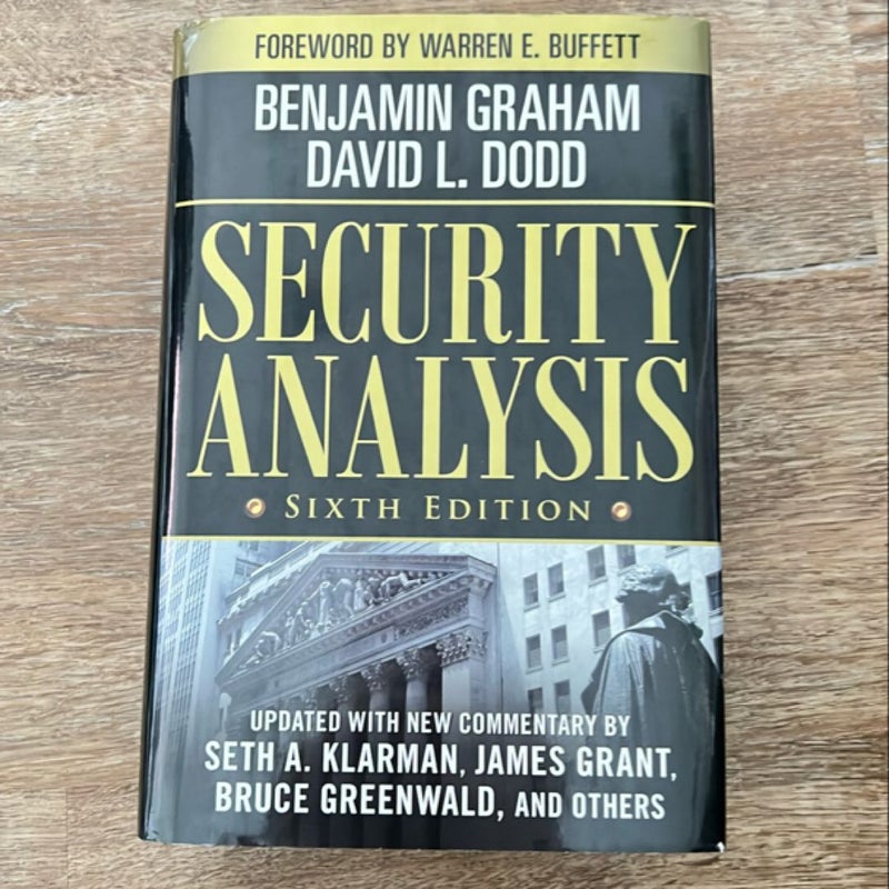 Security Analysis: Sixth Edition, Foreword by Warren Buffett