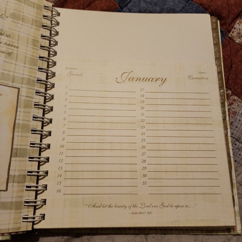 Inspirational Card Organizer and Address Book