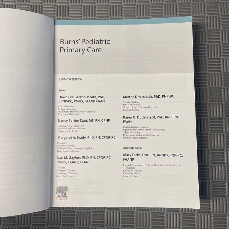 Burns' Pediatric Primary Care