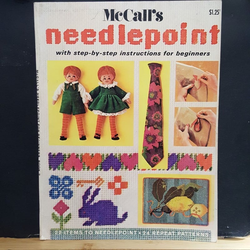 McCall's needlepoint with step by step instructions for beginners