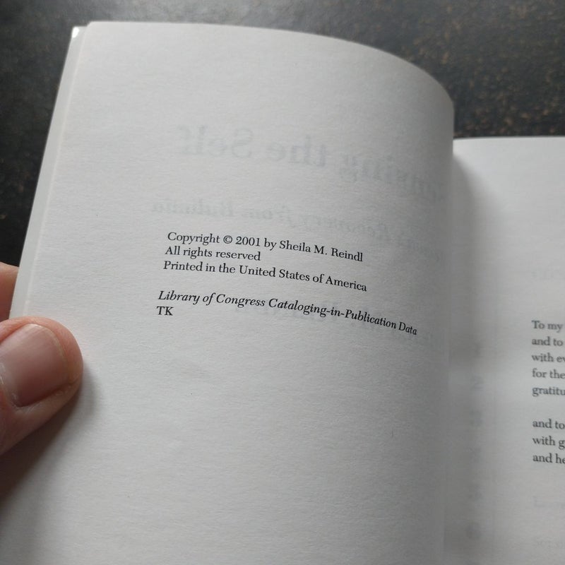 Sensing the Self *Uncorrected Proof*