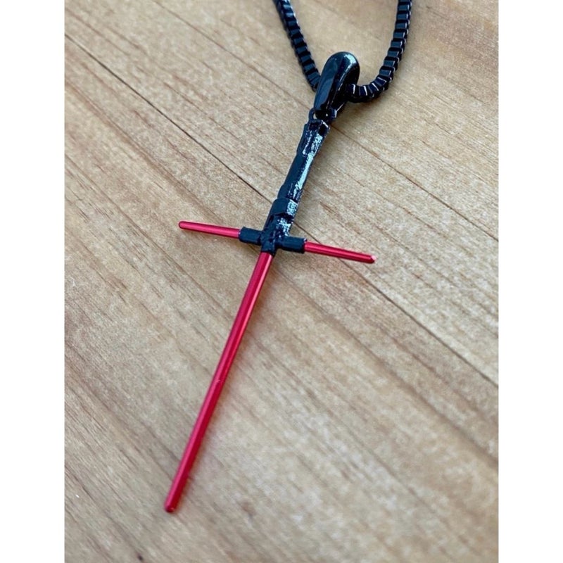 Official Star Wars Kylo Ren Lightsaber Necklace