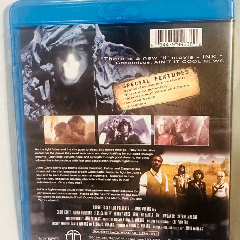 Ink Blu ray Disc 2009 A Jamin Winans Film With Insert OOP Out