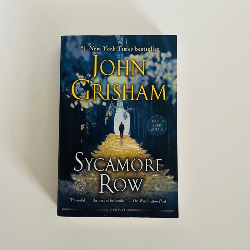 Sycamore Row (A Jake Brigands Novel) Trade Paperback 2014