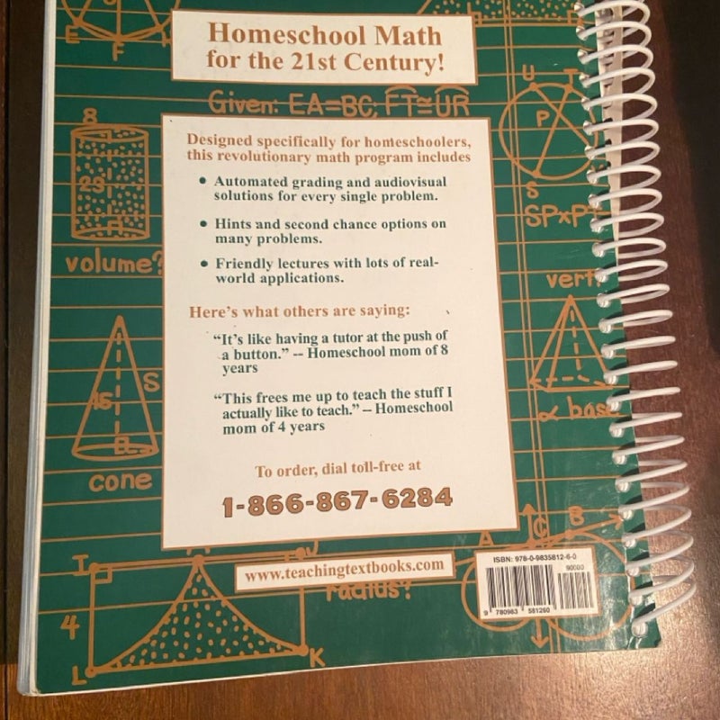 Geometry: A Teaching Textbook 2.0 Student Book and Answer Key