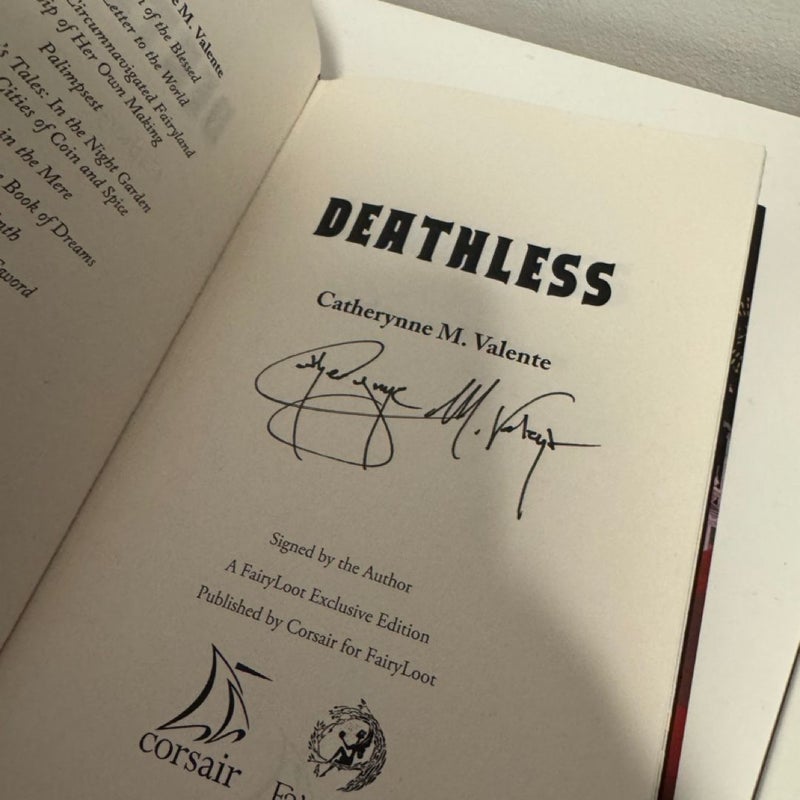 Fairyloot Deathless SIGNED