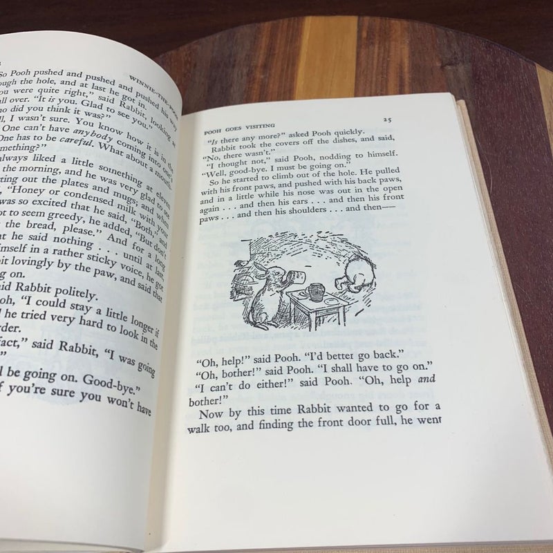Vintage Winnie the Pooh Hardcover Book  1950 
