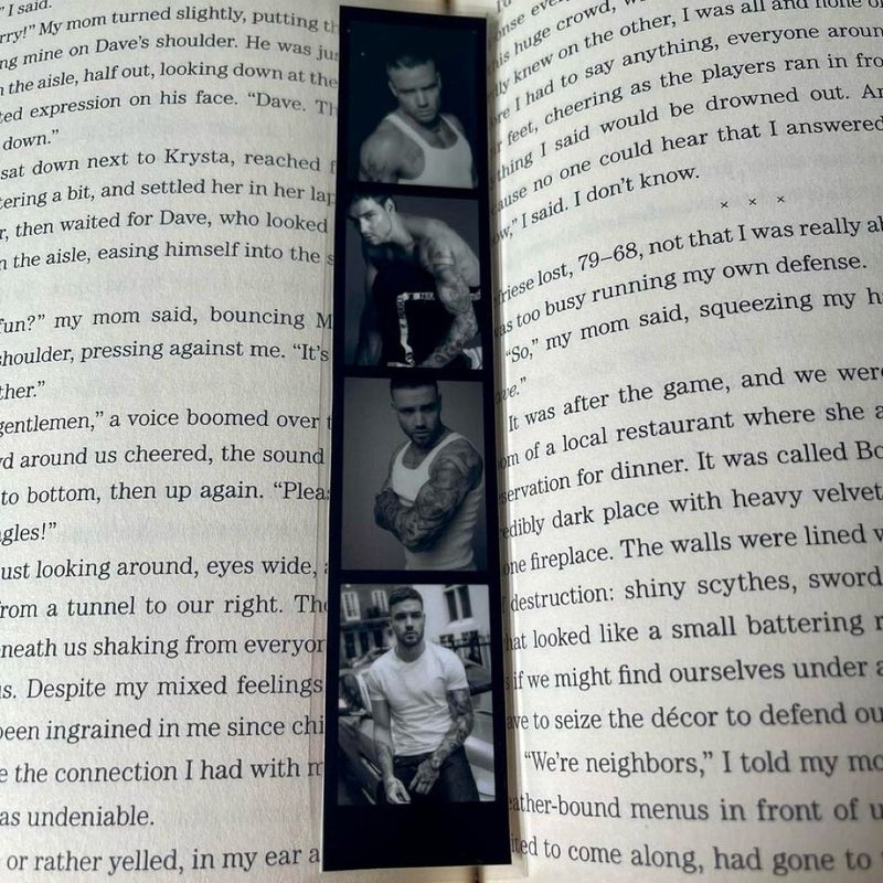 Liam Payne mini photobooth strip bookmark
