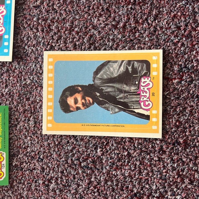 101 Grease Trading Cards & Stickers