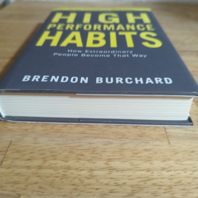 High Performance Habits