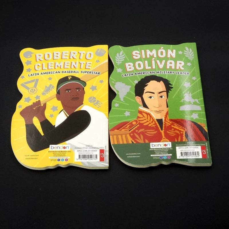 Roberto Clemente / Simon Bolivar Latin American Heroes 2 Book Bundle
