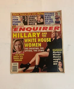 The National Enquirer “Hillary & The White House Women”Issue October 6, 1998 