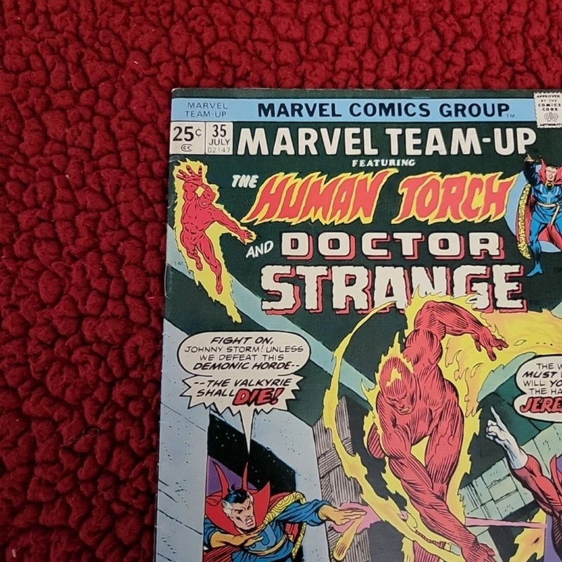 Marvel Team-Up Vol 1 #35 July 1975 The Human Torch and Doctor Strange 