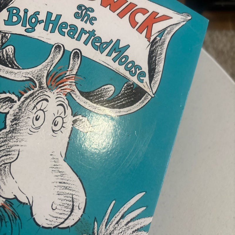 2 Dr Seuss Books Sneetches and Other Stories and Thinwick the Big Hearted Moose 