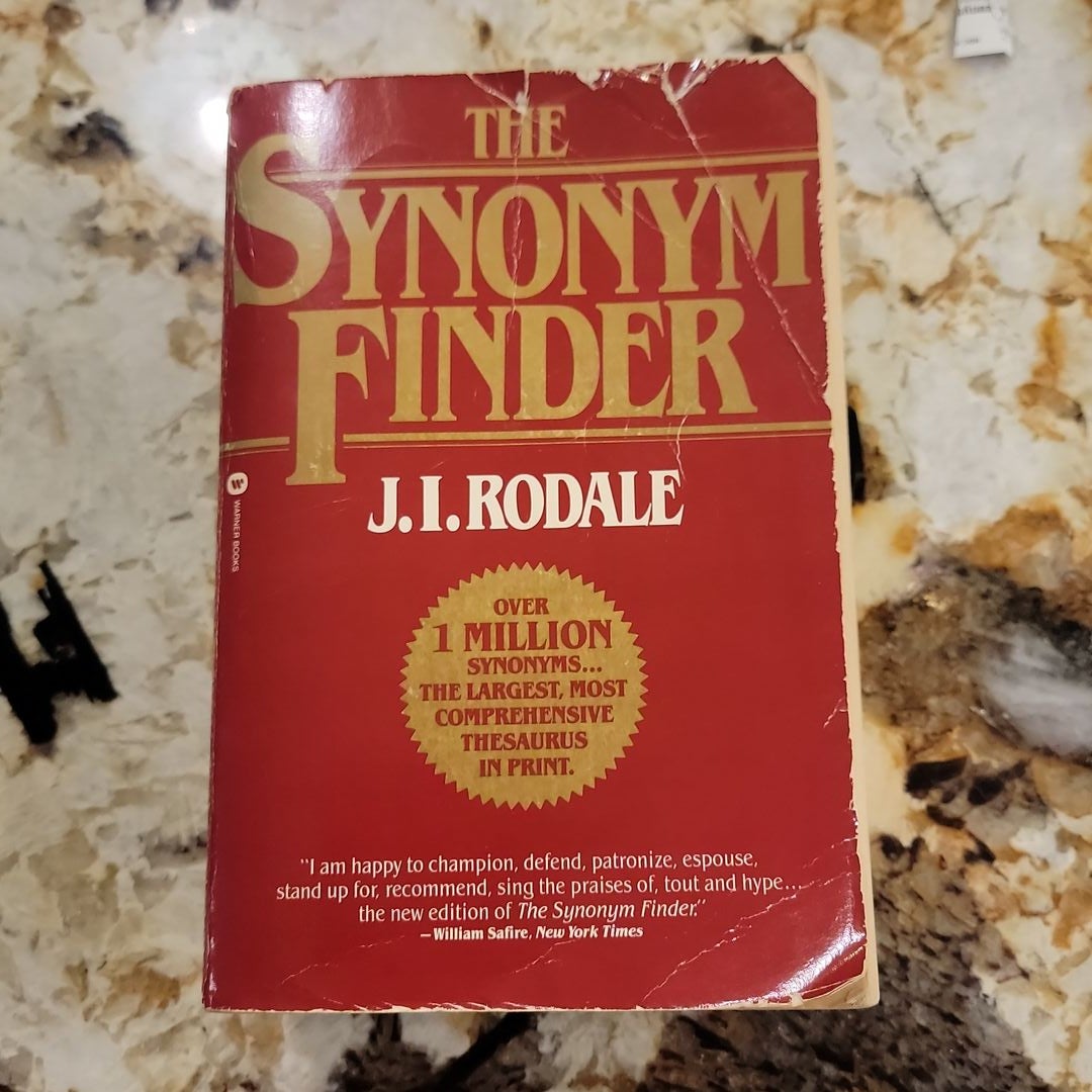 The synonym finder by j i rodale paperback pangobooks
