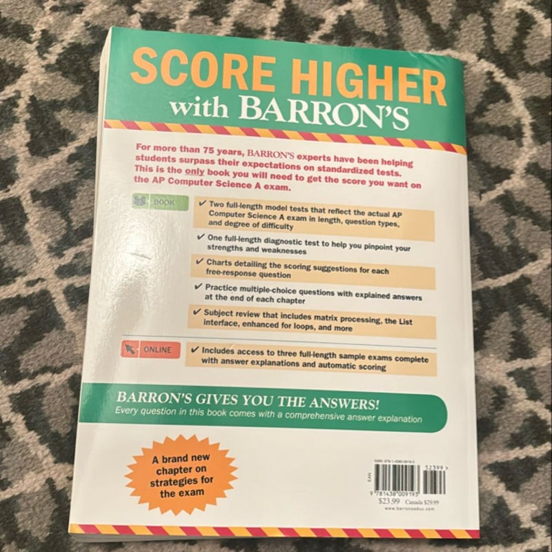 Barron's AP Computer Science a with Online Tests