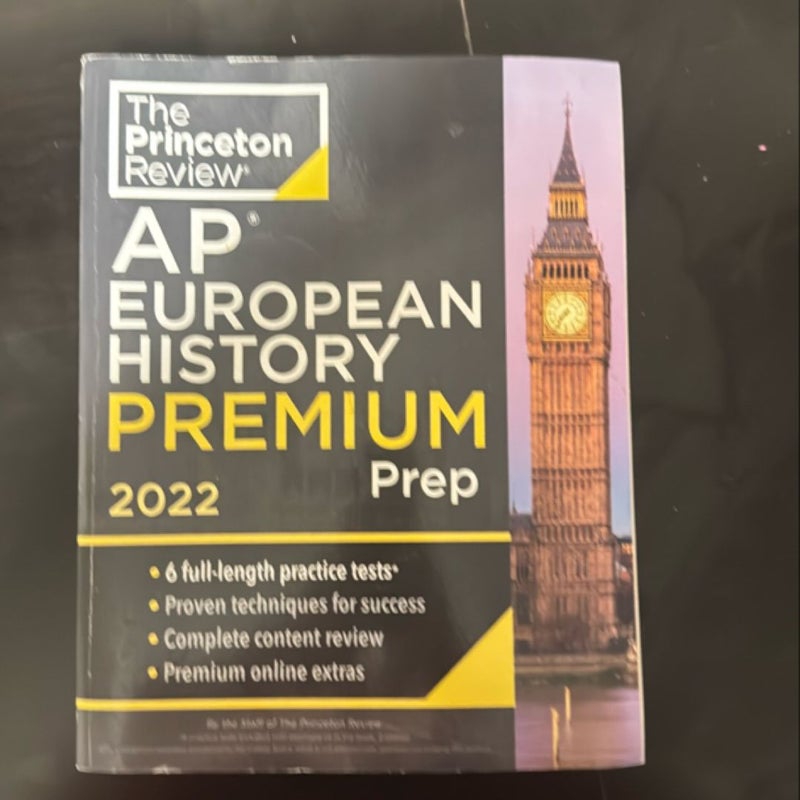 Princeton Review AP European History Premium Prep 2022