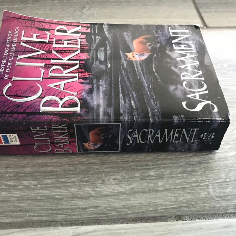 Sacrament (Clive Barker) Vintage Horror Fantasy, Paperback 