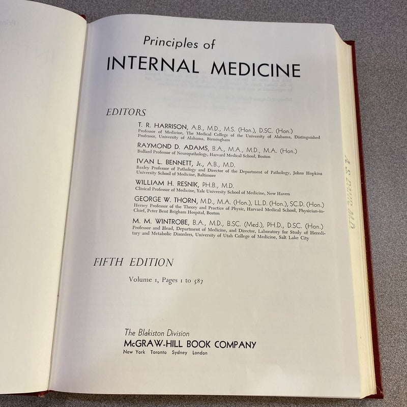 Principles of Internal Medicine