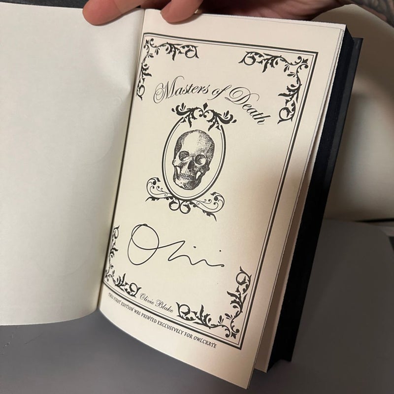 Masters of Death Owlcrate Special Edition SIGNED