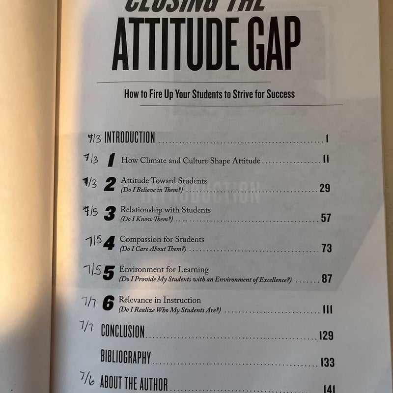Closing the Attitude Gap