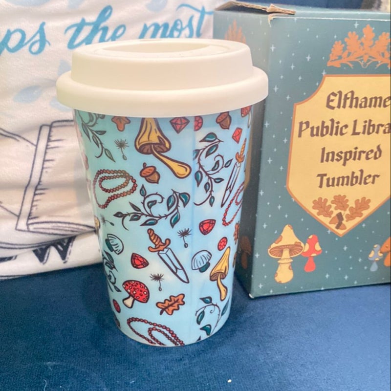 Elfhame Public Library inspired tumbler