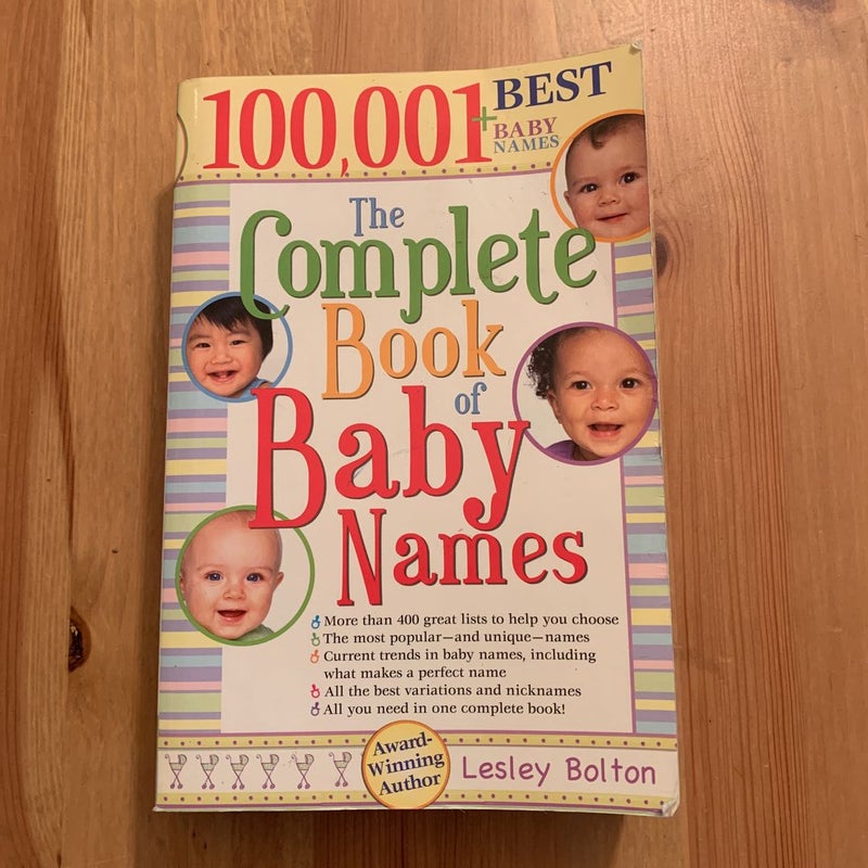 The Complete Book of Baby Names
